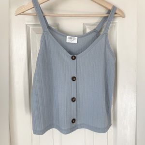 Sienna Sky light blue cute tank top